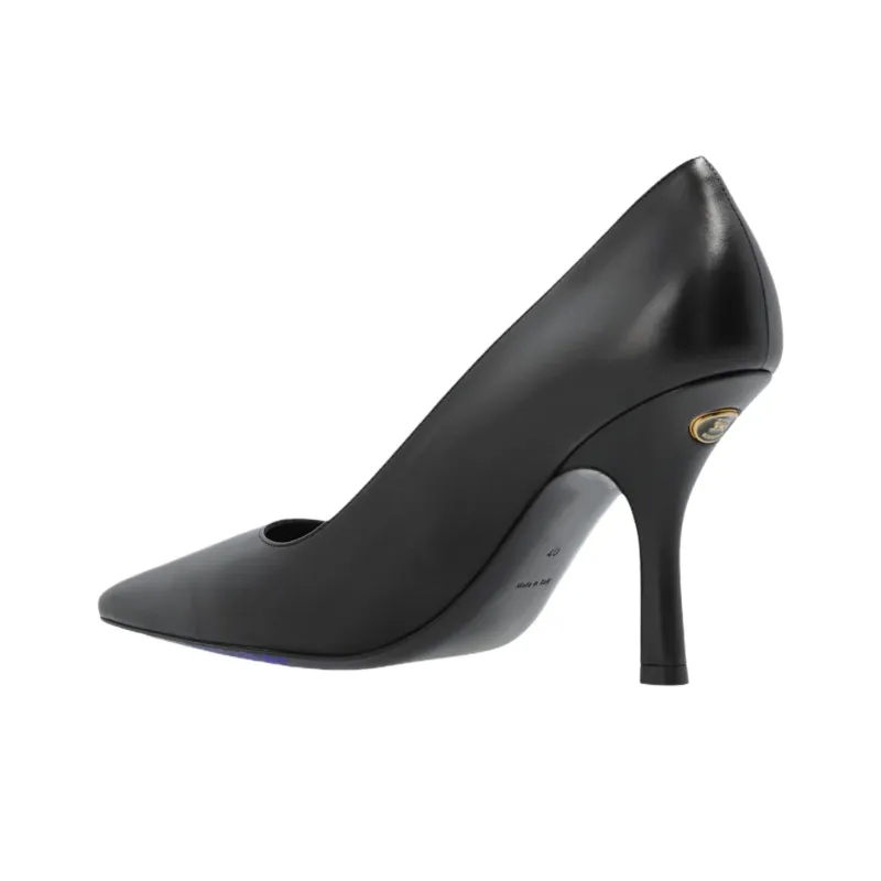 Burberry Dame Slim Heel High Heels 10cm Women's Black-3