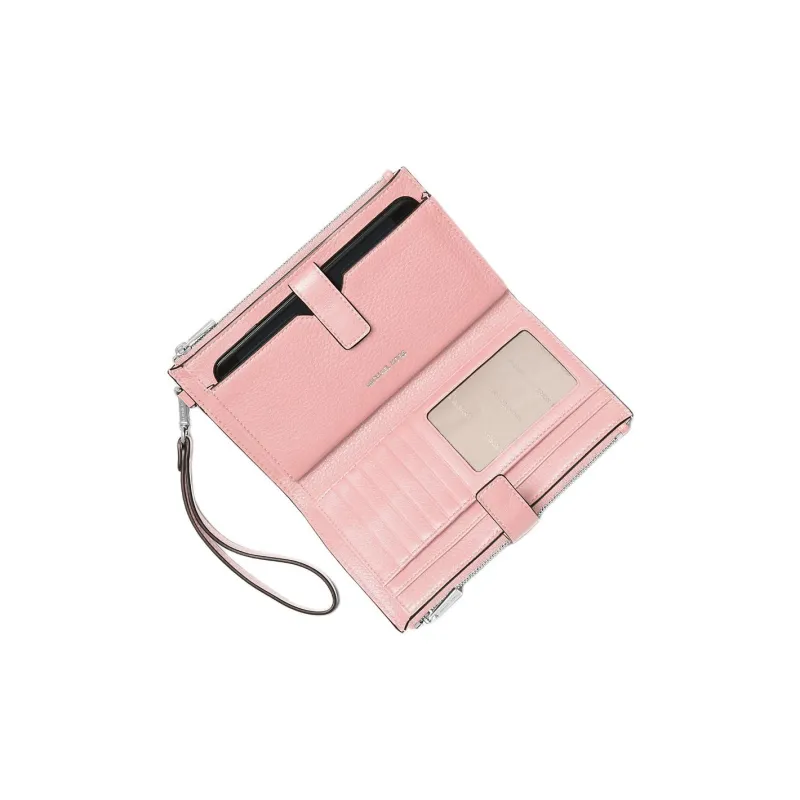 MICHAEL KORS Adele Leather Wallet Women's Rose Pink-2