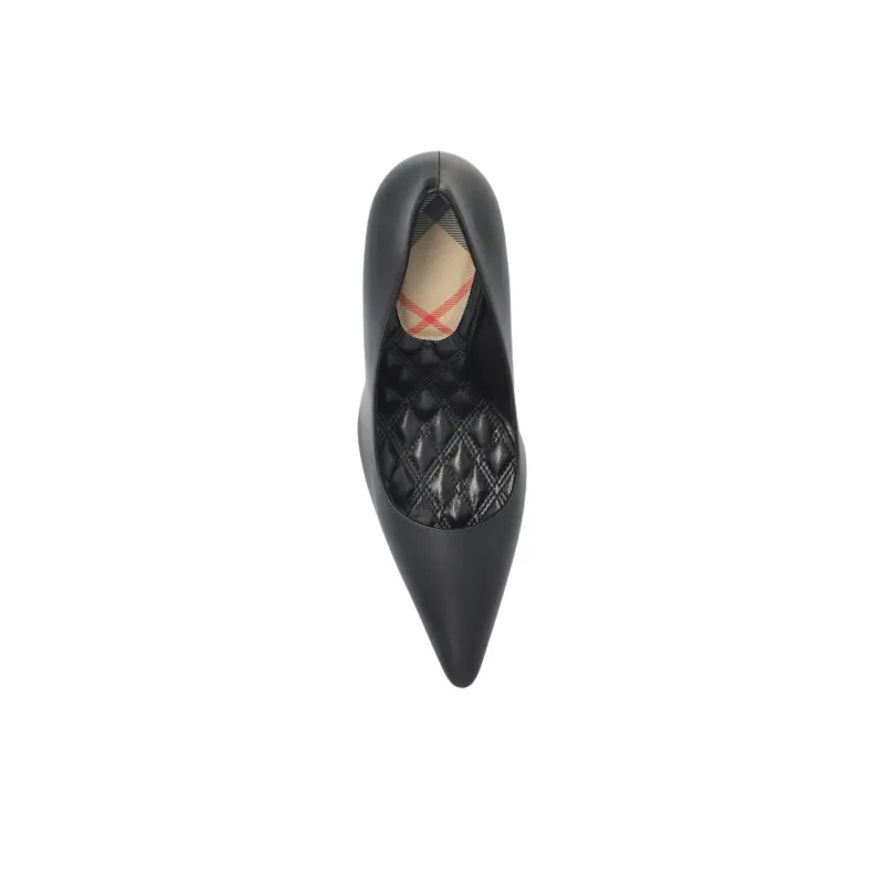 Burberry Dame Slim Heel High Heels 10cm Women's Black-4