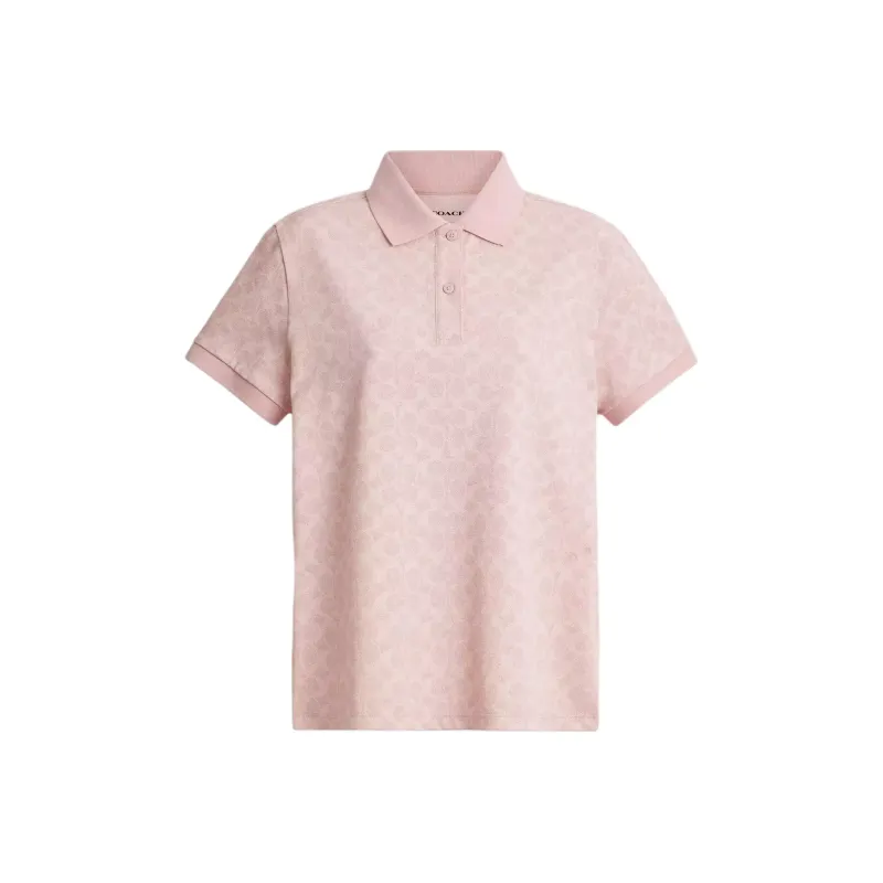 COACH SS25 Polo Shirt Women's Pink-0