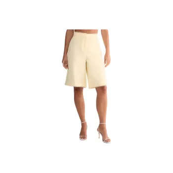 NASTY GAL Picot Trim Tailored Jort Denim Shorts Women's