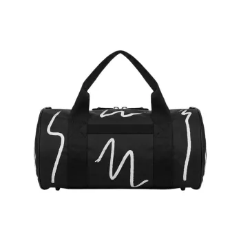 MOSCHINO Polyester One Shoulder Crossbody Handbag, Travel Bag Men's Black