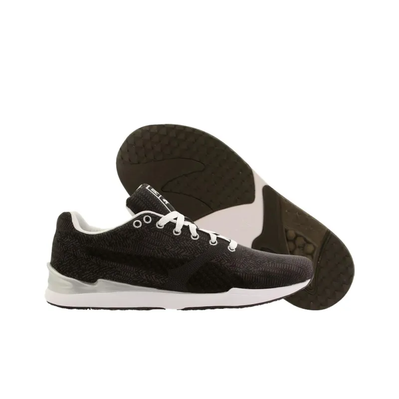 PUMA Xs500 Woven Dark Shadow Black White-2
