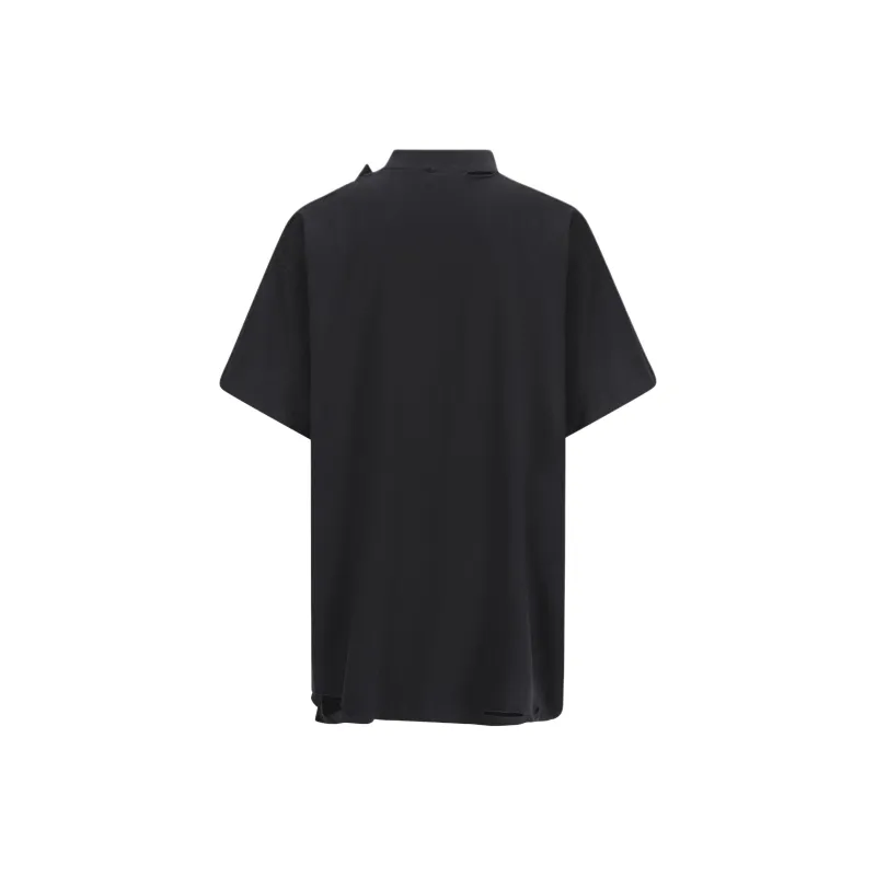Balenciaga Men's Planet Earth T-shirt Oversized Black-1