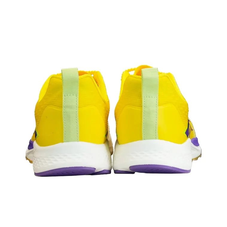 Volanti Abrasion Resistant Shock Absorbers Slip Resistant Rebound Balance Low Top Casual Running Shoes Unisex Yellow-3