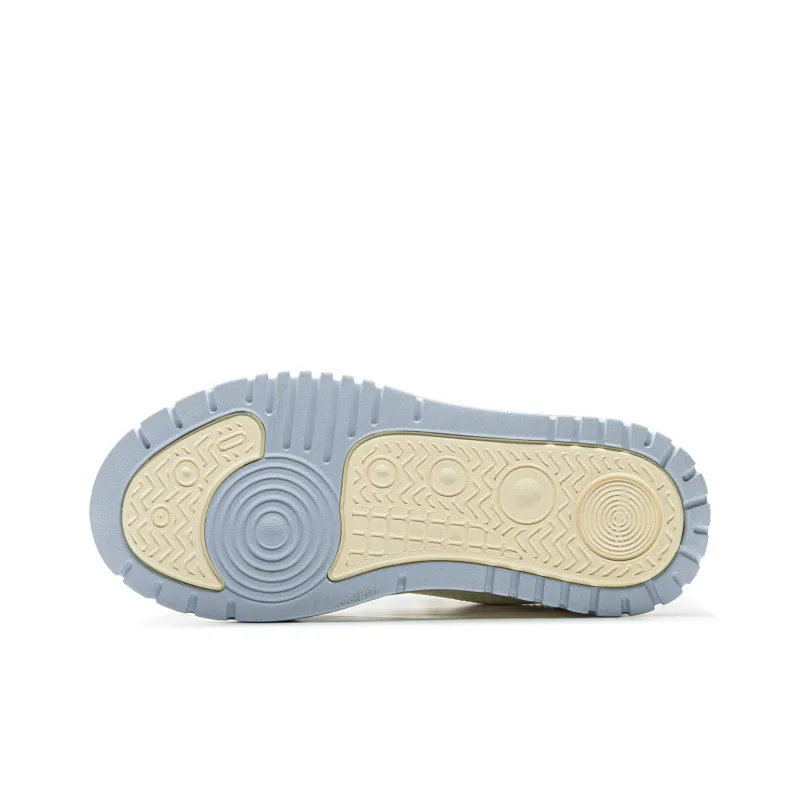 LiNing Non slip Wear resistant Shock Absorption Low Top Skateboard Shoes Women's Blue White-6