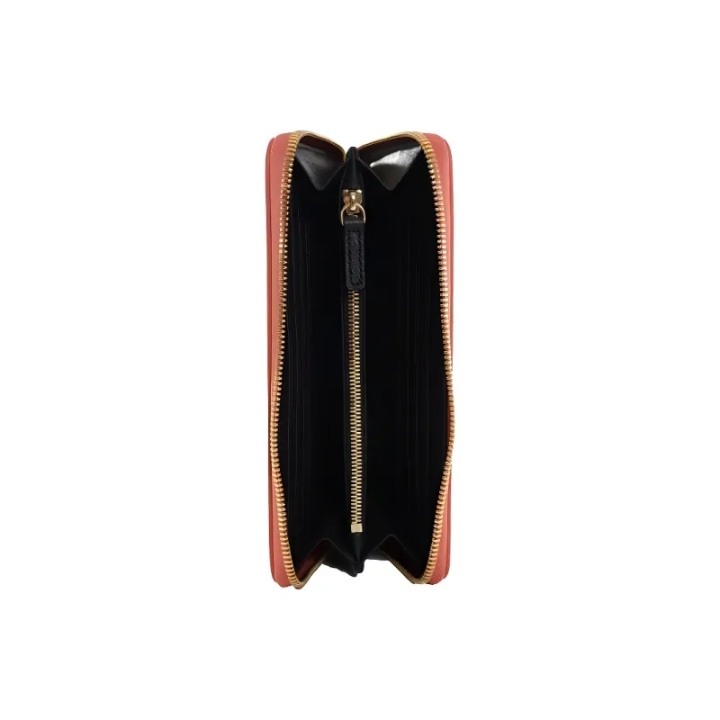 EMPORIO ARMANI MyEA Sheepskin Wallet Women's Orange Red-2