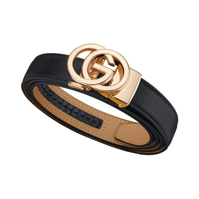 WilliamPOLO Cow Leather Belts Women's Multiple Colors 2.4cm-4