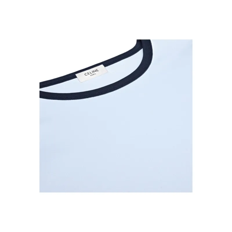 CELINE SS25 Regular T Shirt Women's Silver Blue-2
