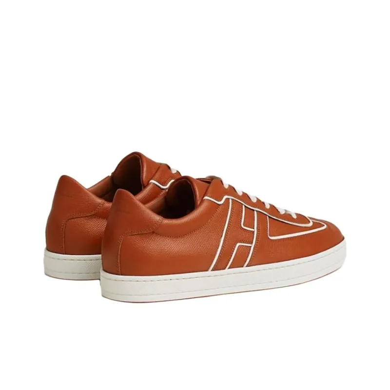HERMES Boomerang Low Top Skateboard Shoes Men's Red-4