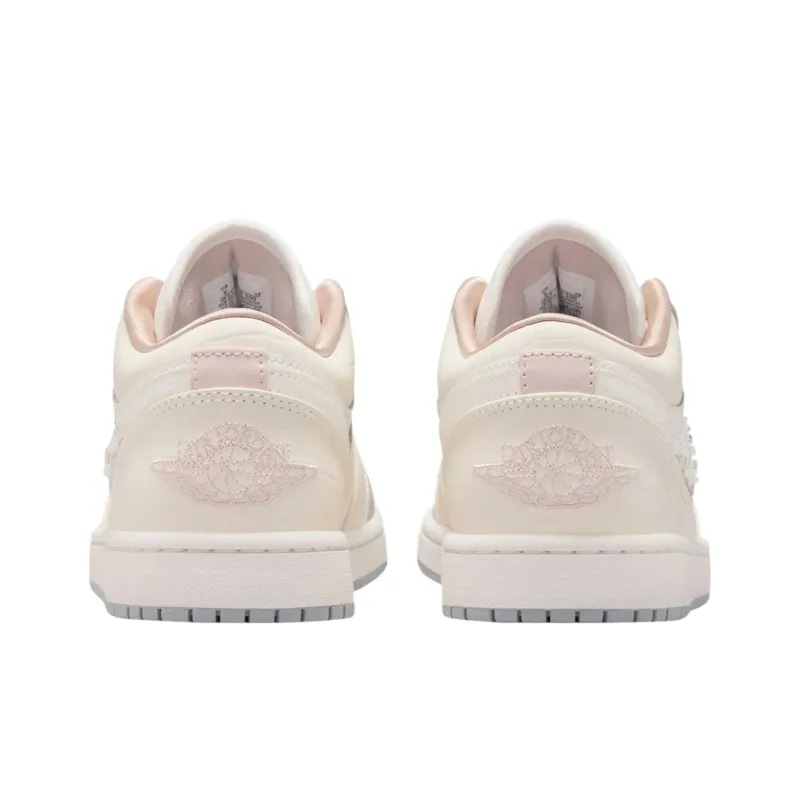Jordan Air Jordan 1 Abrasion Resistant Low Top Vintage Basketball Shoes Women's Ecru-4