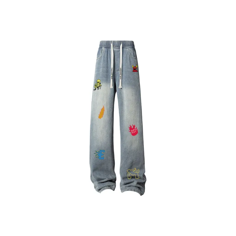 Qnxeey Jeans Unisex-2