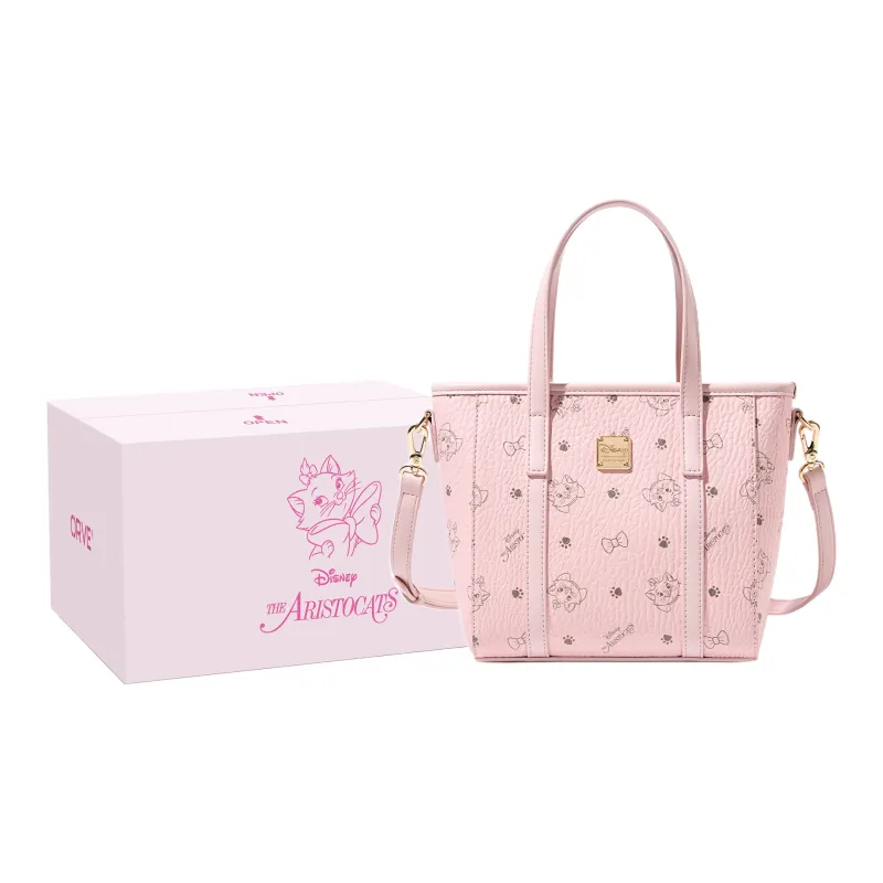 Disney Cat Velvet PU Shoulder Bag, Crossbody Bag, Handbag Women's Pink-0