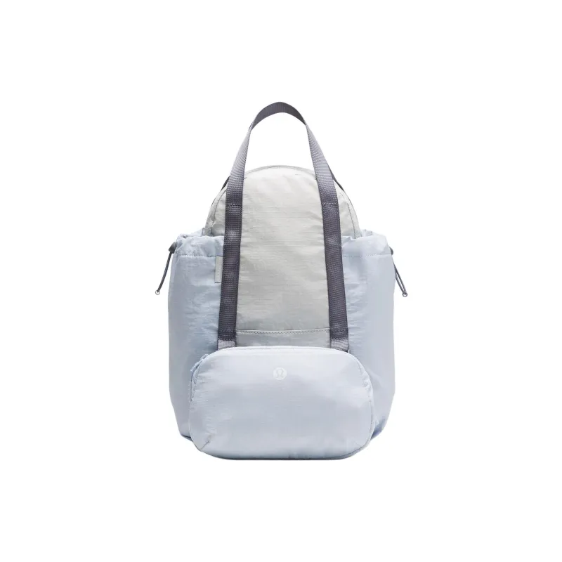 Lululemon Nylon Carry Backpack Women's Steam Gray & Starch Blue & Sun Gray-0