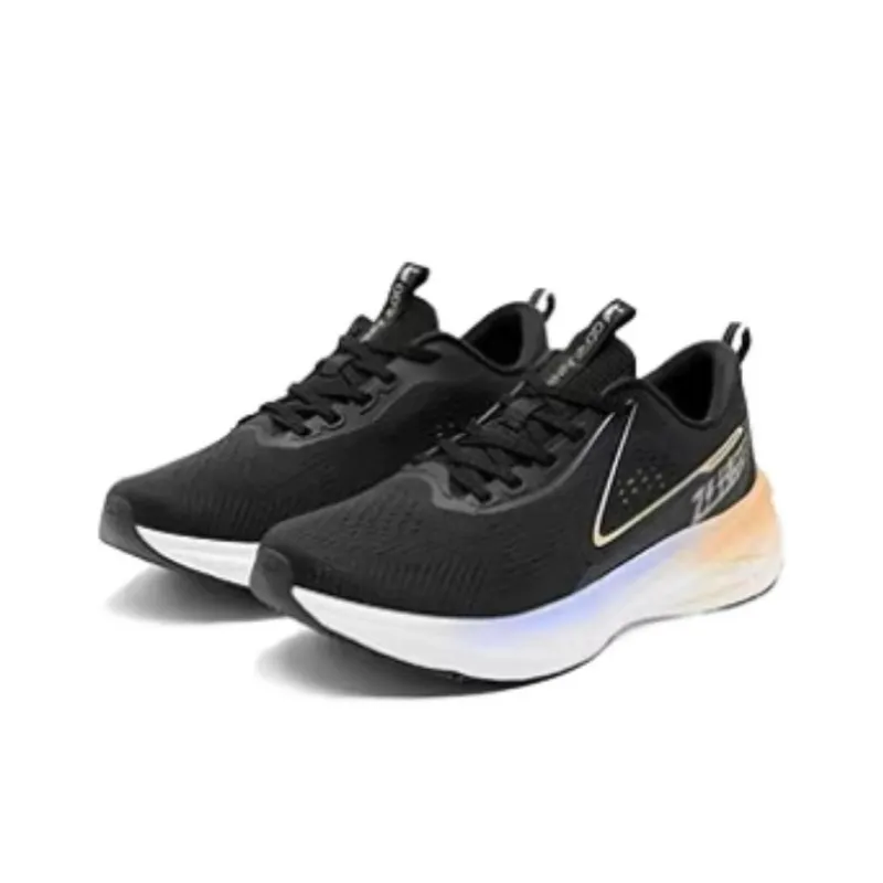 QIAODAN Rapid LITE Cushioning, Wear Resistant Low Top Casual Running Shoes Women's Black White-2