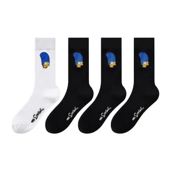 The Simpsons Mid Calf Socks Unisex 4 Pack