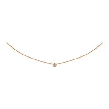 CARTIER D'Amour Collection 18K Rose Gold Necklaces Women's