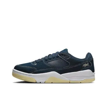 Jordan FLIGHT COURT Abrasion Resistant Low Top Vintage Basketball Shoes Women's Blue White