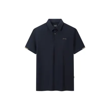 Jeep Polo Shirt Top Men's Dark Blue