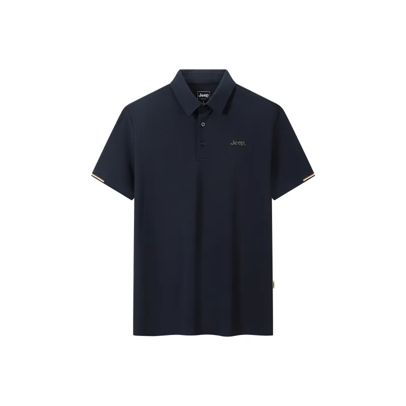 Jeep Polo Shirt Top Men's Dark Blue-0