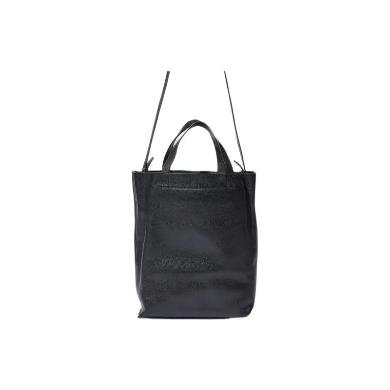 A.P.C Grain Leather Handbag Medium Size Women's Black-4