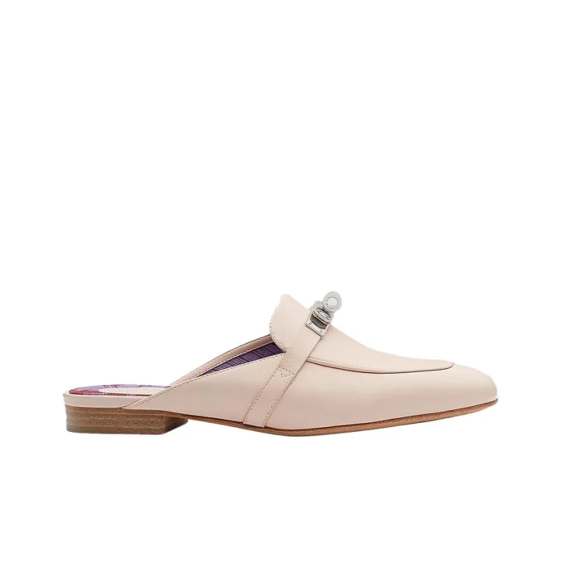 HERMES Oz Closed Toe Slippers Women's Pink-1
