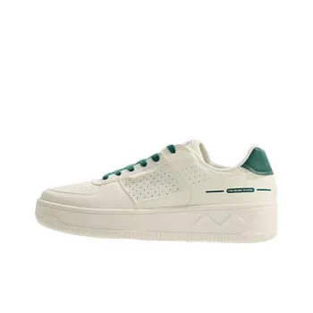 361° Breathable Height Increase Low Top Skateboard Shoes Men's White Green
