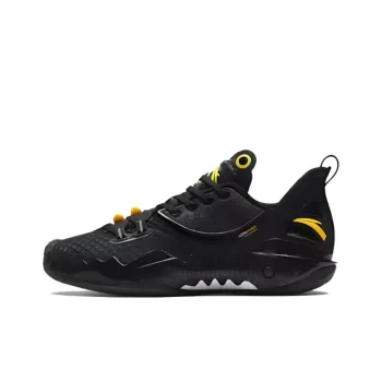 Anta Shock Wave 5 Cushioning Breathable Low Top Basketball Shoes Men's Black