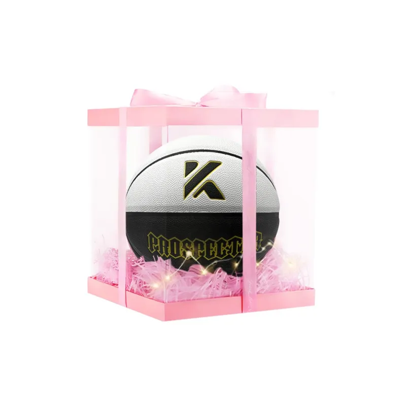 KANTANZHE PU Basketball Black White Size 7 Ball Match Unisex-5