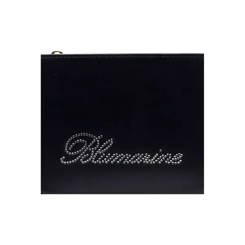 Blumarine Cow Leather Handbag, Shoulder Bag Women's Black-2