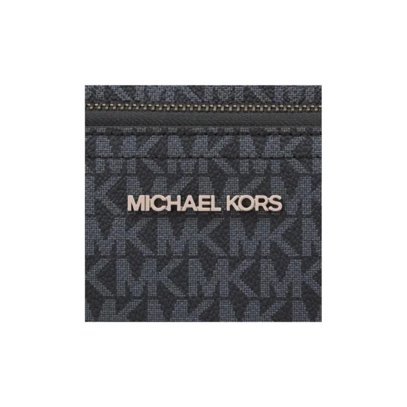 MICHAEL KORS MK Cooper Coated Canvas Crossbody Bags Women's Dark Blue-3
