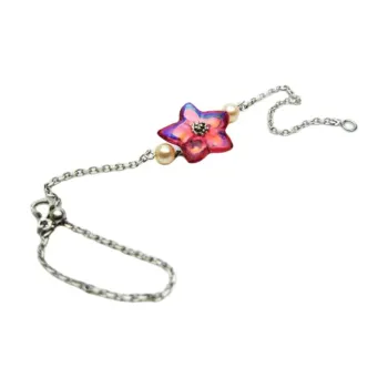 Baccarat Crystal, Glass Bracelets Unisex Red