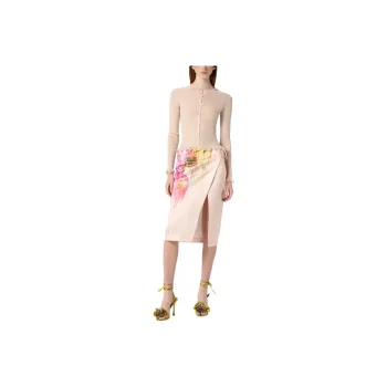 Blumarine Satin finish Midi Skirt