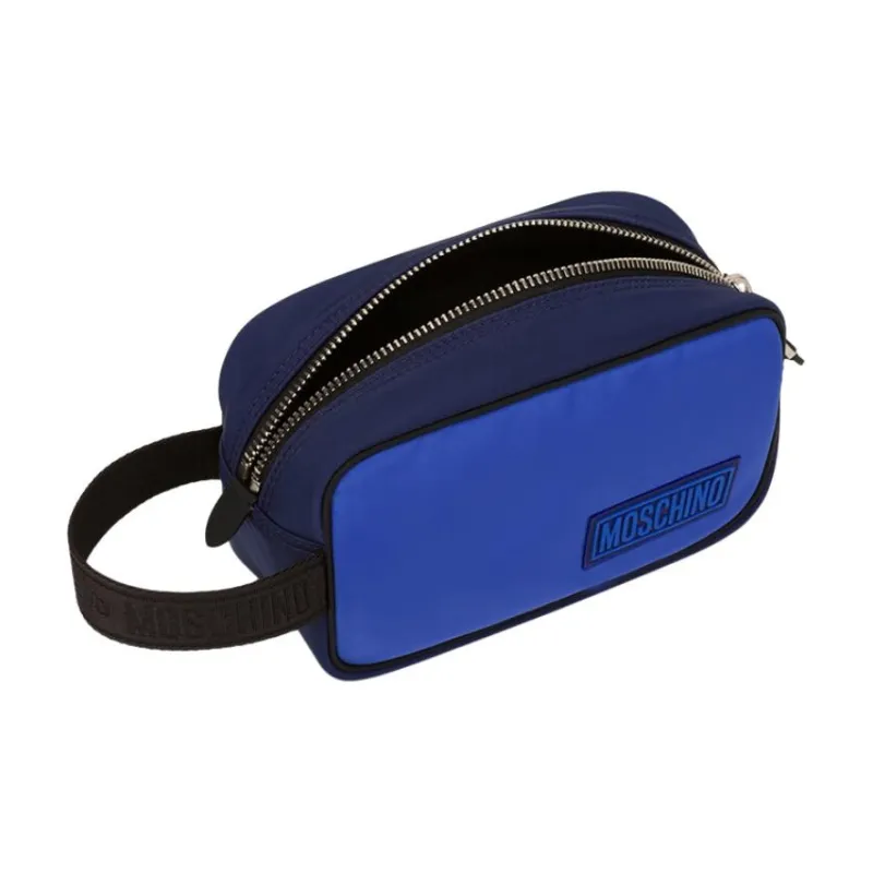 MOSCHINO Polyester Travel Storage Bag Men's Blue-2