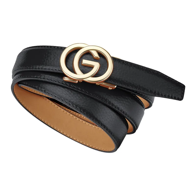 WilliamPOLO Cow Leather Belts Women's Multiple Colors 2.4cm-2