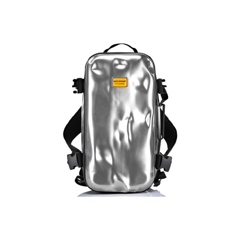 MILOOKY ABS+PC Helmet Bag Backpack Regular Unisex Silver/Black-7