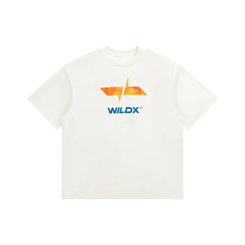 WILDX Summer Basic LOGO Short Sleeved T Shirts Unisex-54