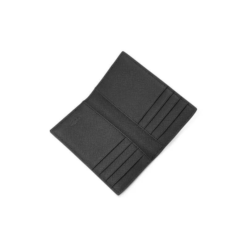 GOLDLION Cow Leather Card Holder Men's Black-3