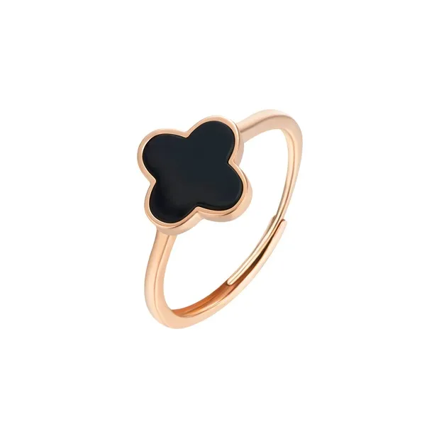 GRACE GIRL 18K Rose Gold With Agate Jade Rings Women's-0