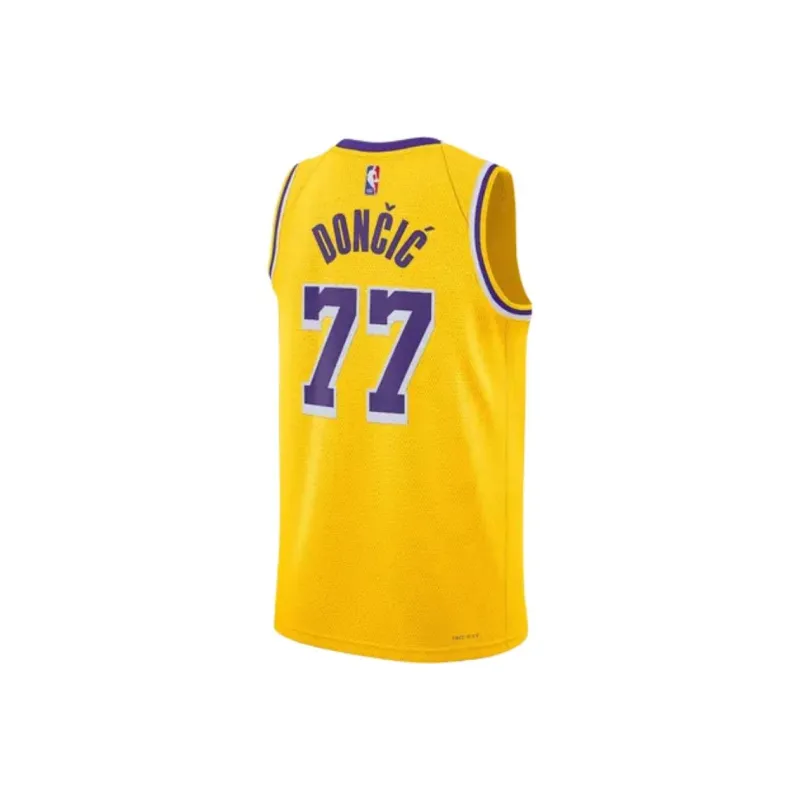 Nike x NBA Basketball Jersey Men's Yellow-1