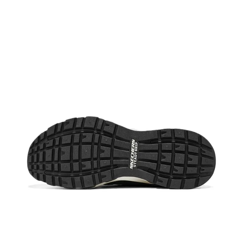 Skechers Abrasion Resistant Breathable Low Top Chunky Sneakers Men's Black White-4