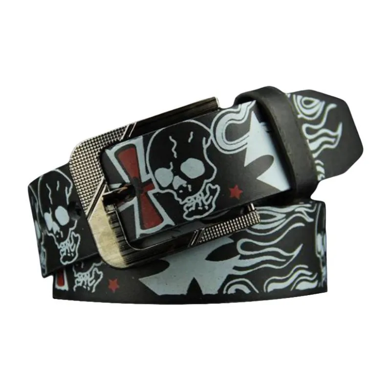 JEANSWEST PU Leather Belts Men's 3.7CM-0