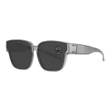 Translucent gray flakes (polarizers)