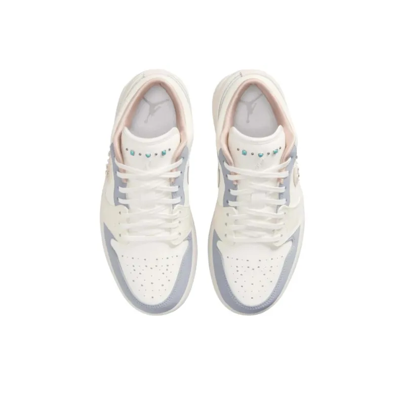 Jordan Air Jordan 1 Abrasion Resistant Low Top Vintage Basketball Shoes Women's Ecru-3