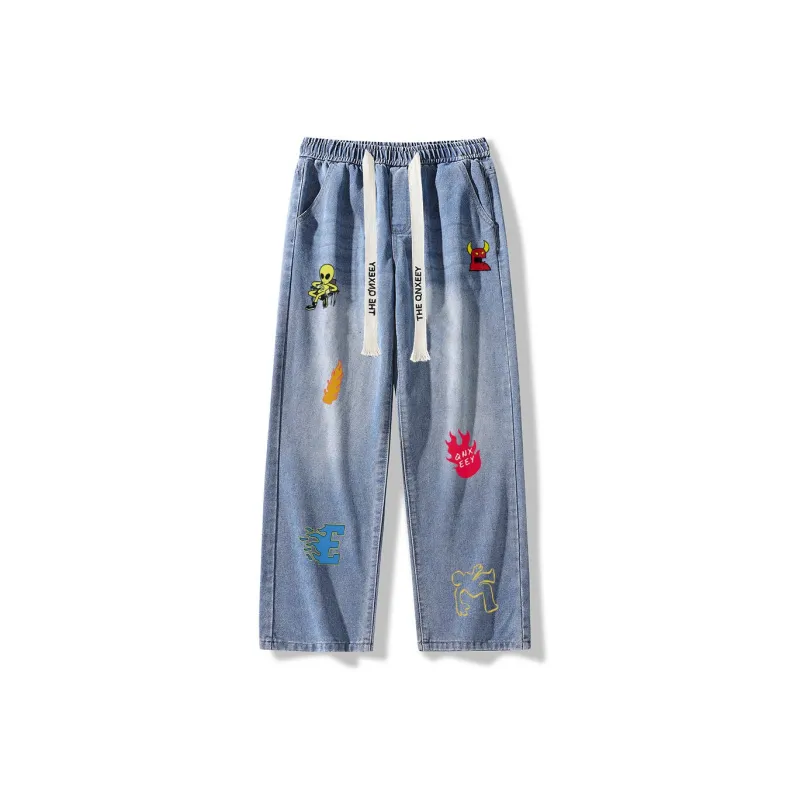 Qnxeey Jeans Unisex-10