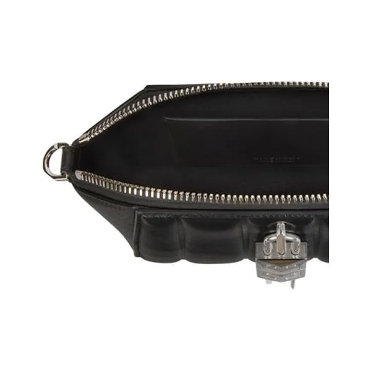Givenchy Antigona Smooth Sheepskin And Quilting Sheepskin Shoulder Bag, Crossbody Bag Trumpets Women's Black-4