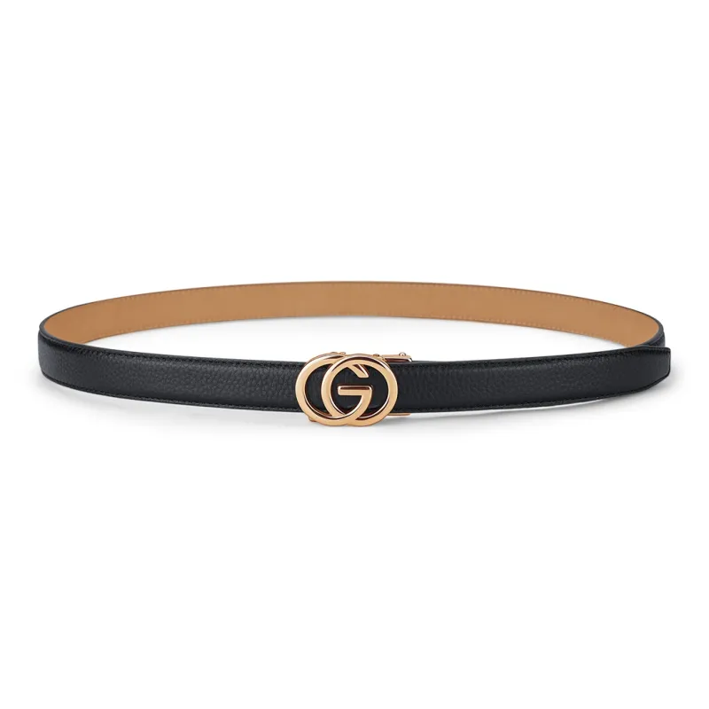 WilliamPOLO Cow Leather Belts Women's Multiple Colors 2.4cm-5