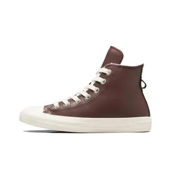Converse Chuck Taylor All Star Leather Faux Fur Lining 'Dark Brown' Women's