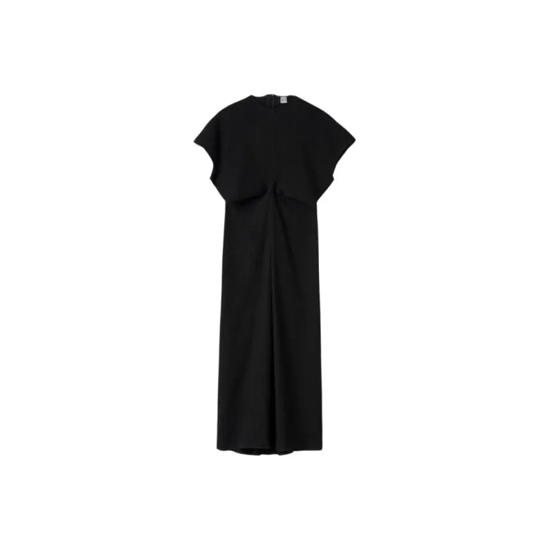 TOTEME Short Sleeved Dress Women's Black-0
