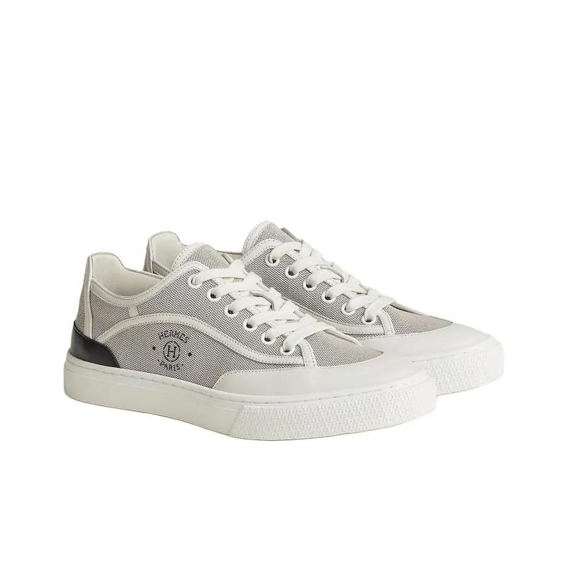 HERMES Paris Low Top Stylish Skateboarding Shoes Women's Gray-1